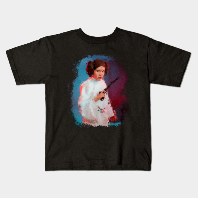 Princess Leia with Gun Watercolour Art